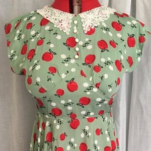 Retro / Vintage Hell Bunny Apple Dress XL